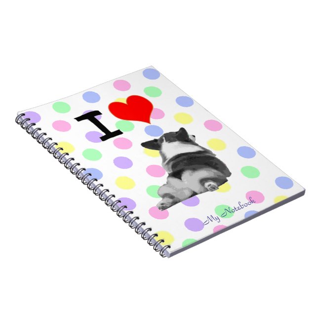 I Love Corgi Butts Notebook (Right Side)