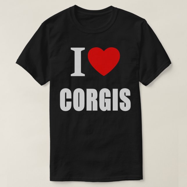 I Love Corgis For Men Women Dog Owners886 T-Shirt (Design Front)