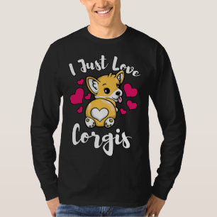 I Love Corgis Funny Pem Welsh Corgi  986 T-Shirt