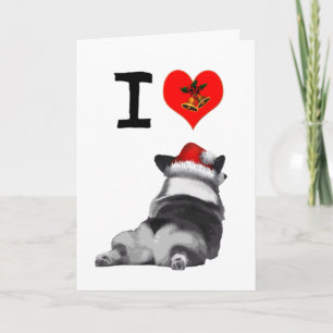 I Love Corgis Holiday Card