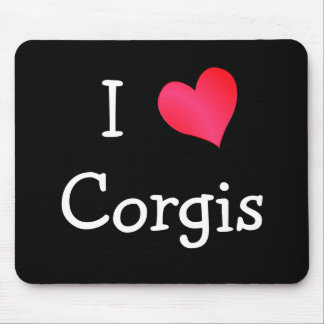 I Love Corgis Mouse Mat