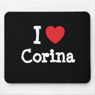 I love Corina heart T-Shirt Mouse Mat