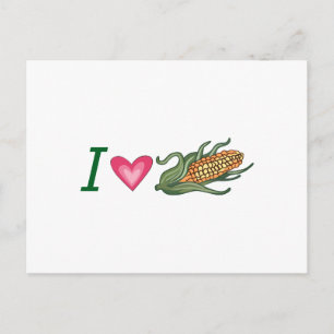 I LOVE CORN POSTCARD