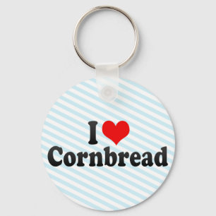 I Love Cornbread Key Ring