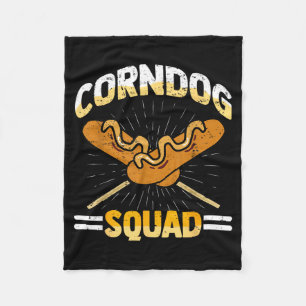 I Love Corndogs Squad Carnival Corn Dogs Hot Dog Fleece Blanket