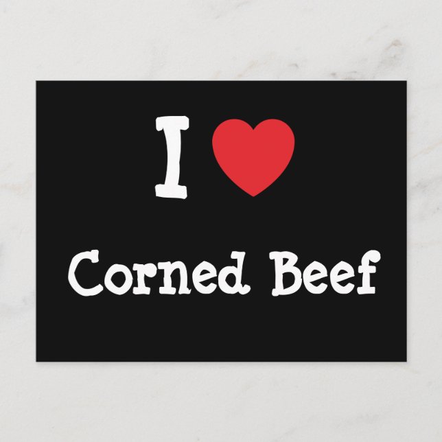 I love Corned Beef heart T-Shirt Postcard (Front)