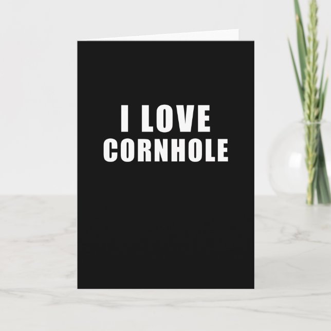 I love Cornhole - Bean Gift Card (Front)
