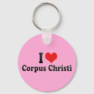 I Love Corpus Christi Key Ring