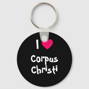 I Love Corpus Christi Key Ring