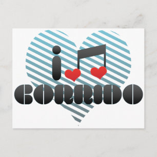 I Love Corrido Postcard