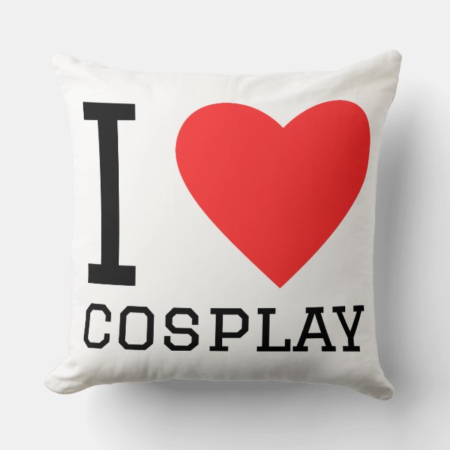 I love cosplay cushion (Front)