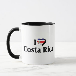 I Love Costa Rica Flag Mug
