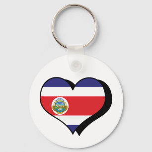 I Love Costa Rica Keychain