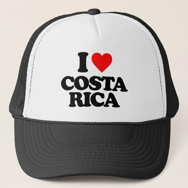 I LOVE COSTA RICA TRUCKER HAT (Front)