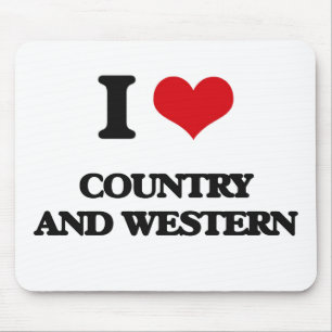 I love Country And Western Mouse Mat