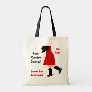 I Love Country Dancing! Yee Haw - Custom Tote Bag