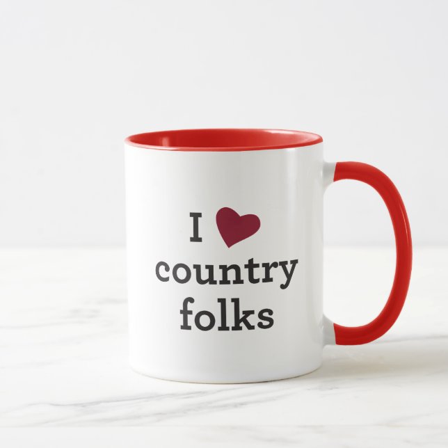 I Love Country Mug (Right)