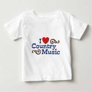 I Love Country Music Baby T-Shirt