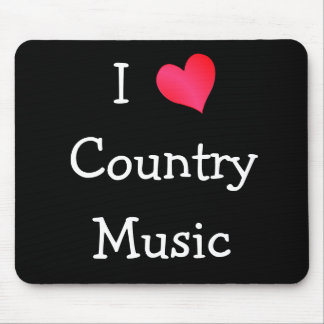 I Love Country Music Mouse Mat