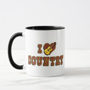 I Love Country Music Mug