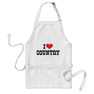 I Love Country Music Standard Apron