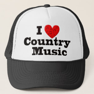 I Love Country Music Trucker Hat