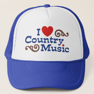 I Love Country Music Trucker Hat