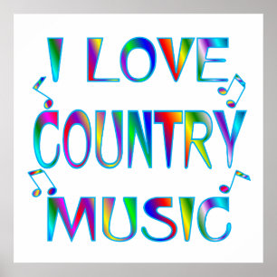 I Love Country Poster