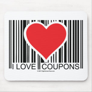 I Love Coupons Mouse Mat