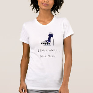 I love Cowboys Custom Football Tee