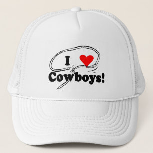 I Love Cowboys T-shirts and Gifts. Trucker Hat