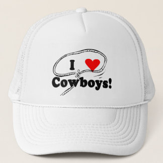 I Love Cowboys T-shirts and Gifts. Trucker Hat