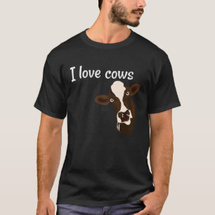 I Love cows Awesome cow Farmer Animal  Farm Animal T-Shirt