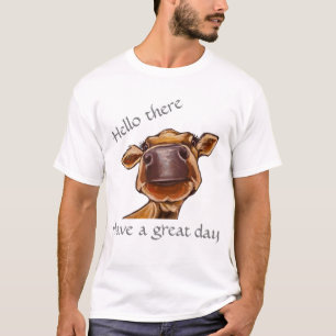 I love Cows! Close up Cow/editable text  T-Shirt