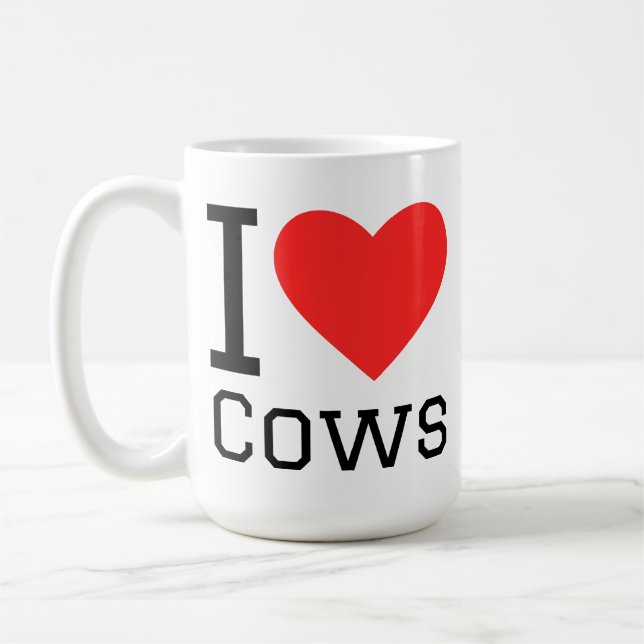 I love cows coffee mug (Left)