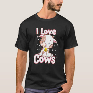 I Love Cows Cute Kids T-Shirt