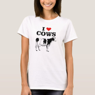 I love cows fun t-shirt