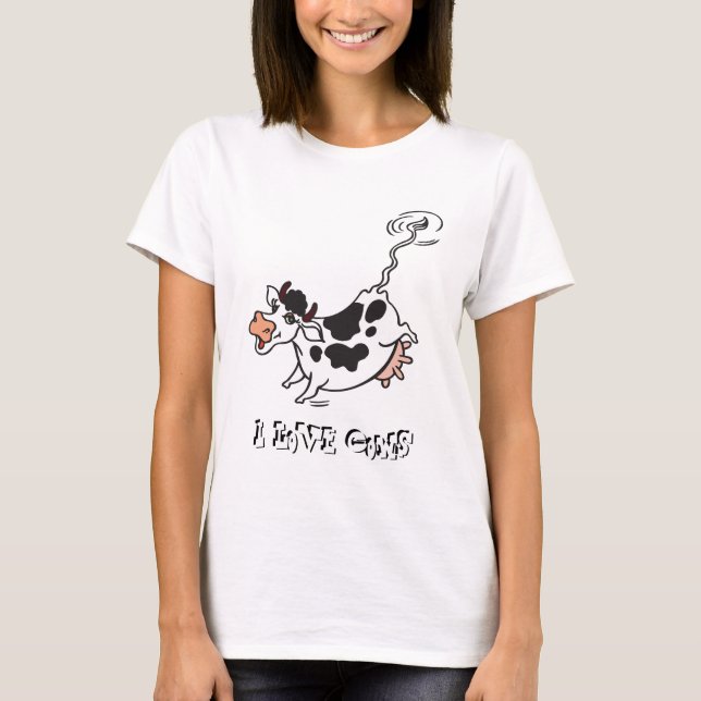 I Love Cows T-Shirt (Front)
