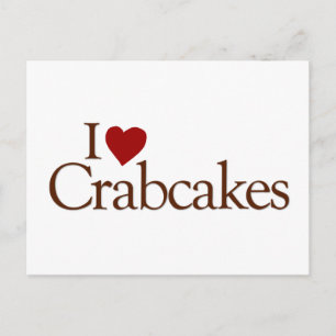 I Love Crabcakes Postcard