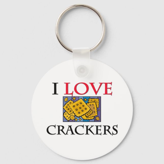 I Love Crackers Key Ring (Front)