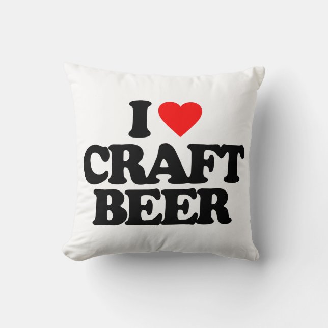 I LOVE CRAFT BEER CUSHION (Front)