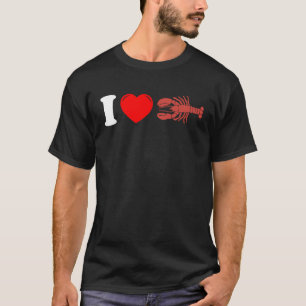 I Love Crawfish Crustaceans Crayfish T-Shirt