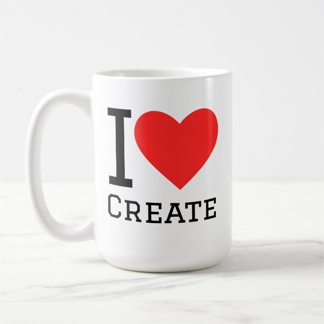 I love create coffee mug (Left)