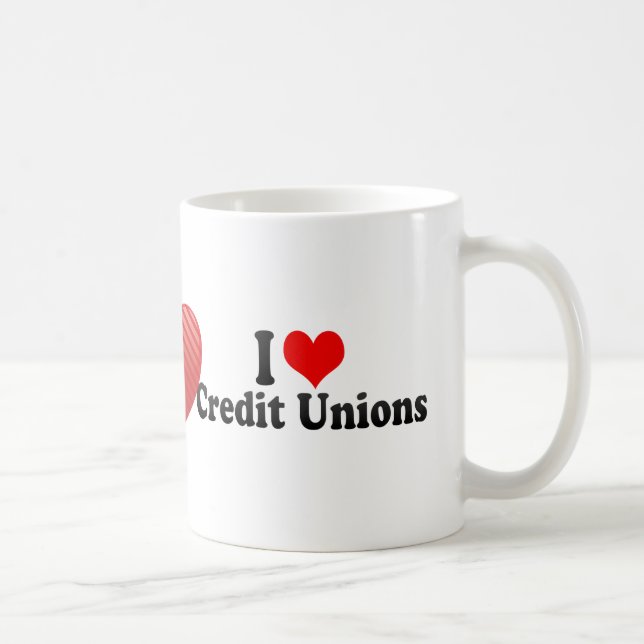 I Love Credit Unions Coffee Mug (Right)