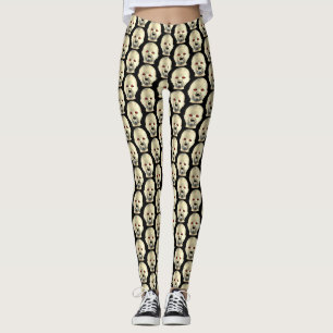 I Love Creepy Dolls - Doll Head Leggings