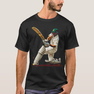 I Love Cricket Digital Art T-Shirt