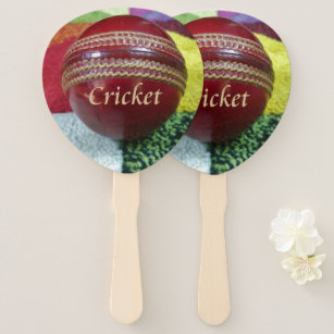 I Love Cricket Hand Fan