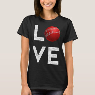 I Love Cricket! Pionate Cricket Player T-Shirt