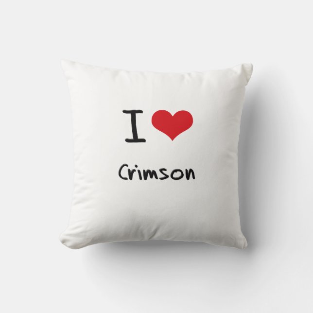 I love Crimson Cushion (Front)