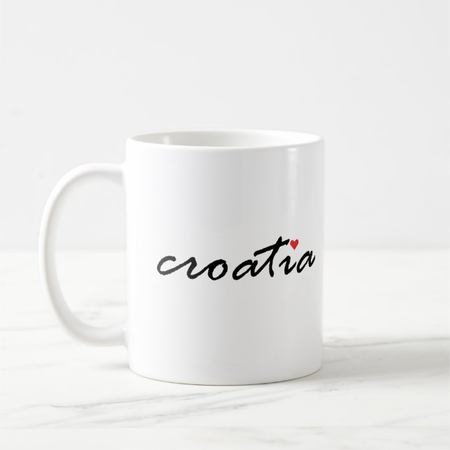 I love Croatia Coffee Mug (Left)